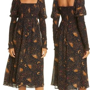 Long sleeve, Sun, Moon & Stars Farm Rio dress.